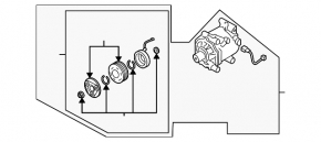Компресор кондиціонера Mitsubishi Outlander 09-13 2.4