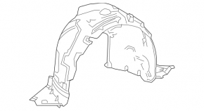 Подкрылок передний левый Mercedes S-class W222 63/65 AMG 18-20 coupe