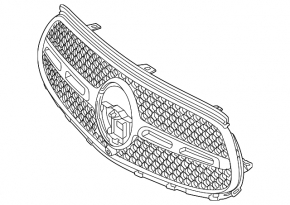 Грати радіатора grill Mercedes GLC-class X254 23-25