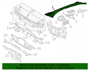 Решетка дворников пластик Volkswagen ID.4 23-26