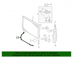 Патрубок системы охлаждения обратка BMW X1 E84 13-15 3.0T N55