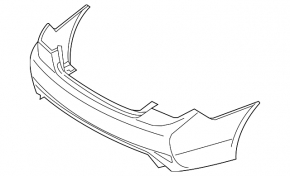 Бампер задний голый Hyundai Sonata 11-13