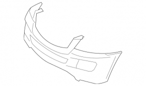 Бампер передній голий Mercedes X164 GL W164 ML