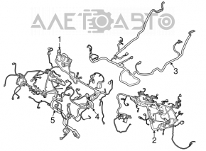 Проводка подкапотная с блоком предохранителей Ford Escape MK3 13-13 2.5