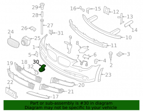 Парктроник заднего бампера BMW X3 F25 15-17