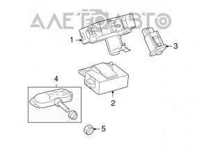 TIRE PRESSURE MONITOR Lexus LS460 LS600h 07-12