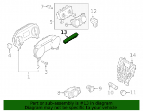 Проекция индикатор парктроников на лобовое Ford Mustang mk6 15-23