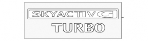 Эмблема надпись SKYACTIV G TURBO двери багажника Mazda CX-50 23-26