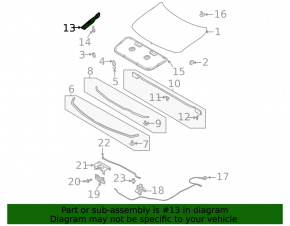Петля капота левая Mazda MX-30 22-26