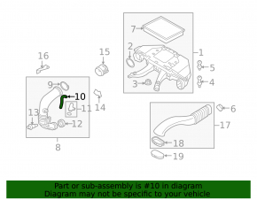 Трубка клапана PCV вентиляции картерных газов BMW X5 E70 09-13 3.0d