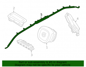 Подушка безопасности airbag боковая шторка правая Volvo XC60 18-26