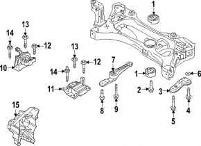 Подушка двигателя правая Volkswagen Jetta 22-26 1.5T