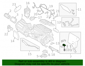 Клапан печки кондиционера BMW X3 G01 18-24