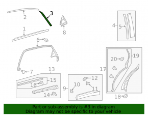 Накладка двери боковая задняя левая Lexus RX350 RX450h 10-15 перед, сломано крепление