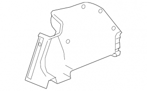 Обшивка арки ліва Honda Civic X FC 16-20 4d чорна