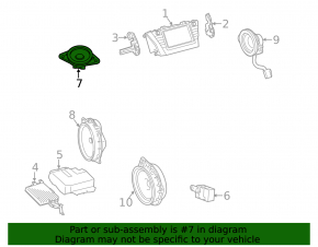 Динамик пищалка задний левый Toyota Prius V 15-17 JBL