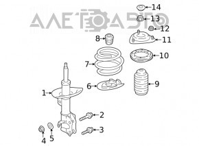 Пружина передняя левая Subaru Forester 19-21 SK