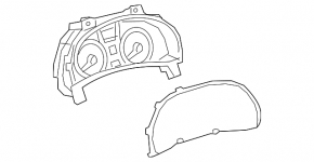 Щиток приборов Lexus RX350 16-17 118к