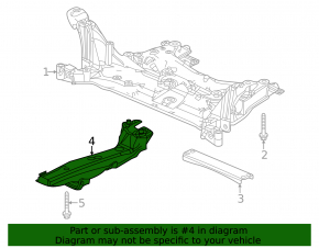 Усилитель переднего подрамника левый Honda Civic XI FE/FL 22-26