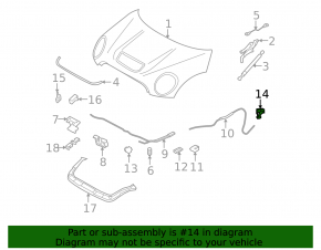 Ручка открытия замка капота Mini Cooper Countryman R60 10-16