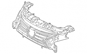 Решітка радіатора grill Lexus ES300h ES350 16-18 рест