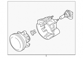 Противотуманная фара птф левая Subaru Forester 08-13
