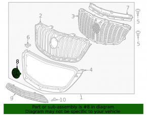 Эмблема решетки радиатора grill Buick Encore 13-16