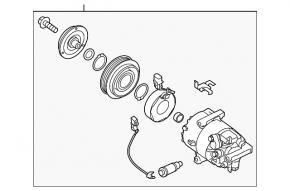 Компресор кондиціонера Kia Forte 4d 14-18 1.8