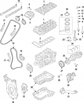 Шатун 1шт VW Passat b7 12-14 USA 2.5