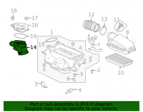 Повітроприймач Acura TLX 21-25 2.0