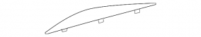 Накладка пола багажника передняя Lexus GS300 GS350 GS430 GS450h 06-11