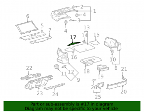 Накладка пола багажника передняя Lexus GS300 GS350 GS430 GS450h 06-11