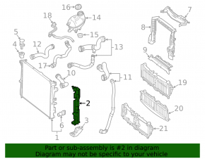 Рамка крепление радиаторов правая Mercedes W213 E 17-23 2.0T, 3.0T пластик