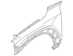 Крыло переднее правое Mazda MX-30 22-23