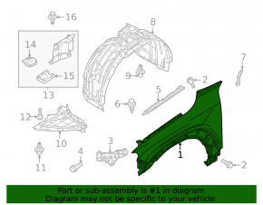 Крило переднє праве Mazda MX-30 22-23