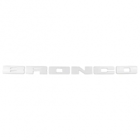 Эмблема надпись BRONCO решетки радиатора grill Ford Bronco Sport 21-26 белая