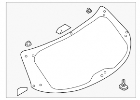 Скло заднє двері багажника Mazda CX-9 16-18