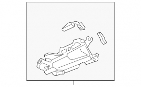 Ручка двери внутренняя передняя левая Audi A4 B9 17-25 с накладкой