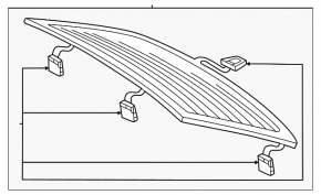 Скло заднє Audi A3 22-26