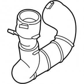 Патрубок правый Lincoln MKC 15-19 2.3T, 15-16 2.0T 3 части