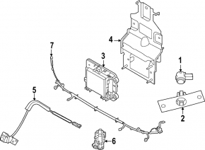 Камера передняя в решетке Nissan Pathfinder 22-25