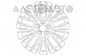 Диск колесный R18 Toyota Camry v70 18-20 черно-серый