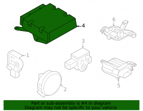 Модуль srs airbag комп'ютер подушок безпеки Audi A3 25-26