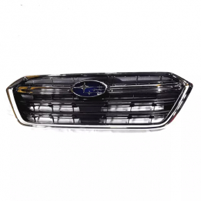 Грати радіатора grill Subaru Outback 18-19 сіра з хром