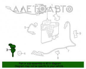 Клапан абсорбера Mercedes CLA 250 14-19 с кронштейном