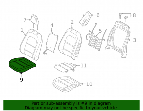Водительское сидение Ford Escape MK4 23-26 с airbag, электрическое, комбинированное черное с красной строчкой