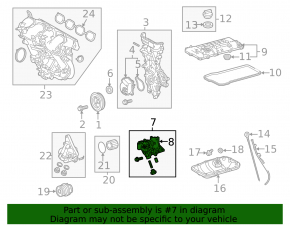 Масляный насос ДВС 2ZR-FXE Toyota Prius 50 16-22