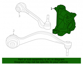Цапфа передня права BMW i4 21-26 AWD