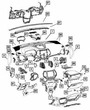 Труба подторпедная усиление Jeep Cherokee KL 14-15
