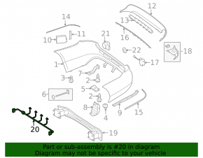 Проводка заднього бампера під парктроніки Mercedes E-class W212 10-13 AMG pkg